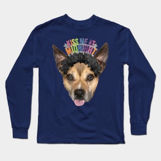 Kiss Me At Midnight Dog Long Sleeve T-Shirt